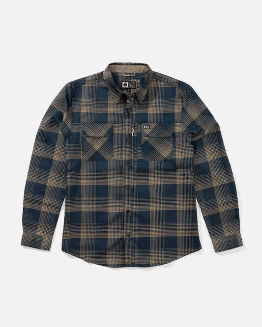 Fathom Ls Tech Flannel - Midnight Navy