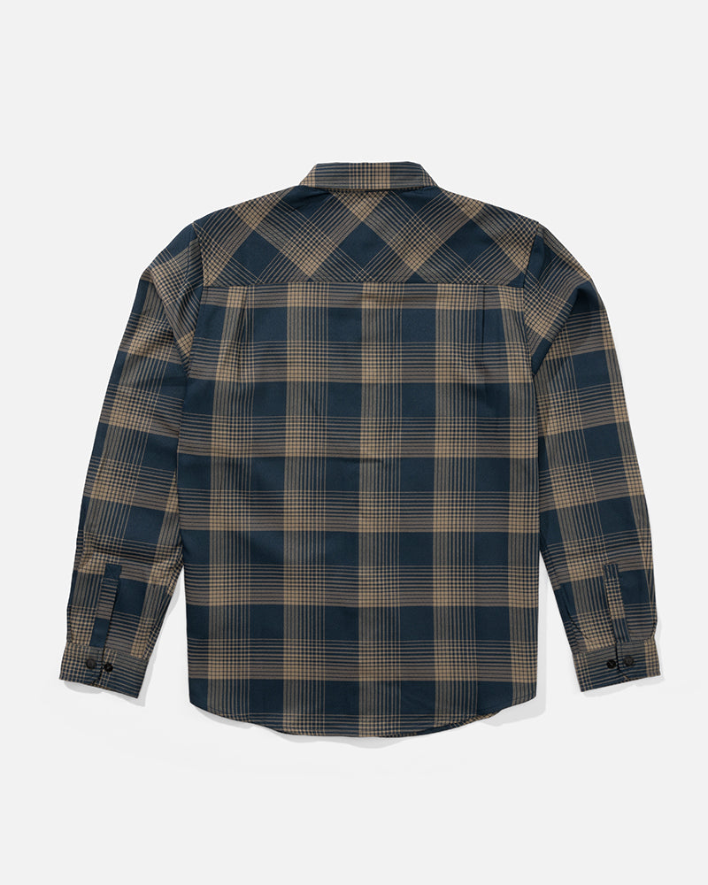 Fathom Ls Tech Flannel - Midnight Navy