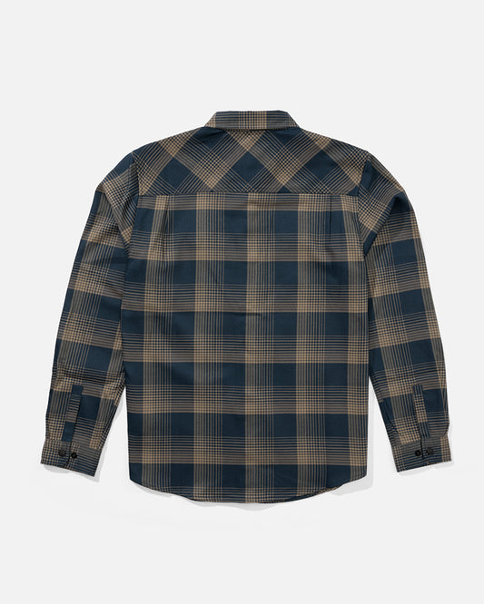 Fathom Ls Tech Flannel - Midnight Navy