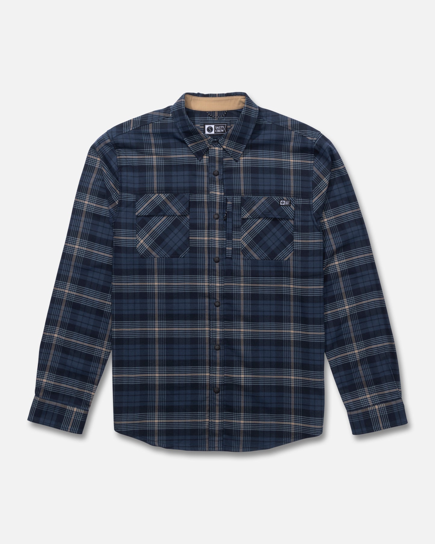 Fathom Ls Tech Flannel - Navy Khaki