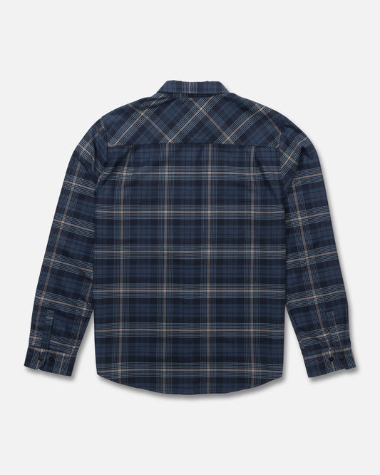 Fathom Ls Tech Flannel - Navy Khaki