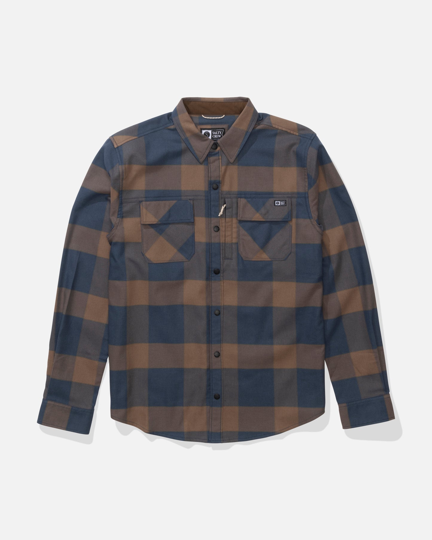 Fathom Ls Tech Flannel - Navy/Rust