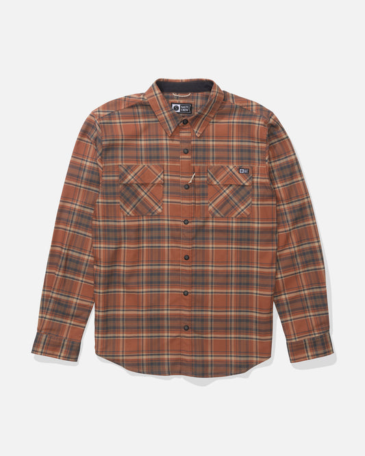 Fathom Ls Tech Flannel - Russet