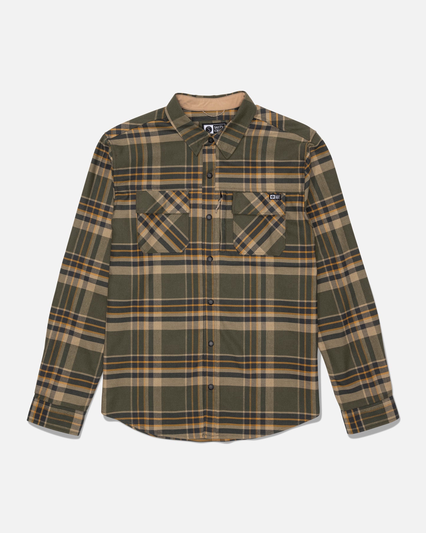 Fathom Ls Tech Flannel - Washed Leaf