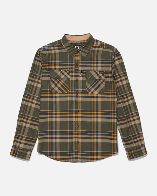 Fathom Ls Tech Flannel - Washed Leaf