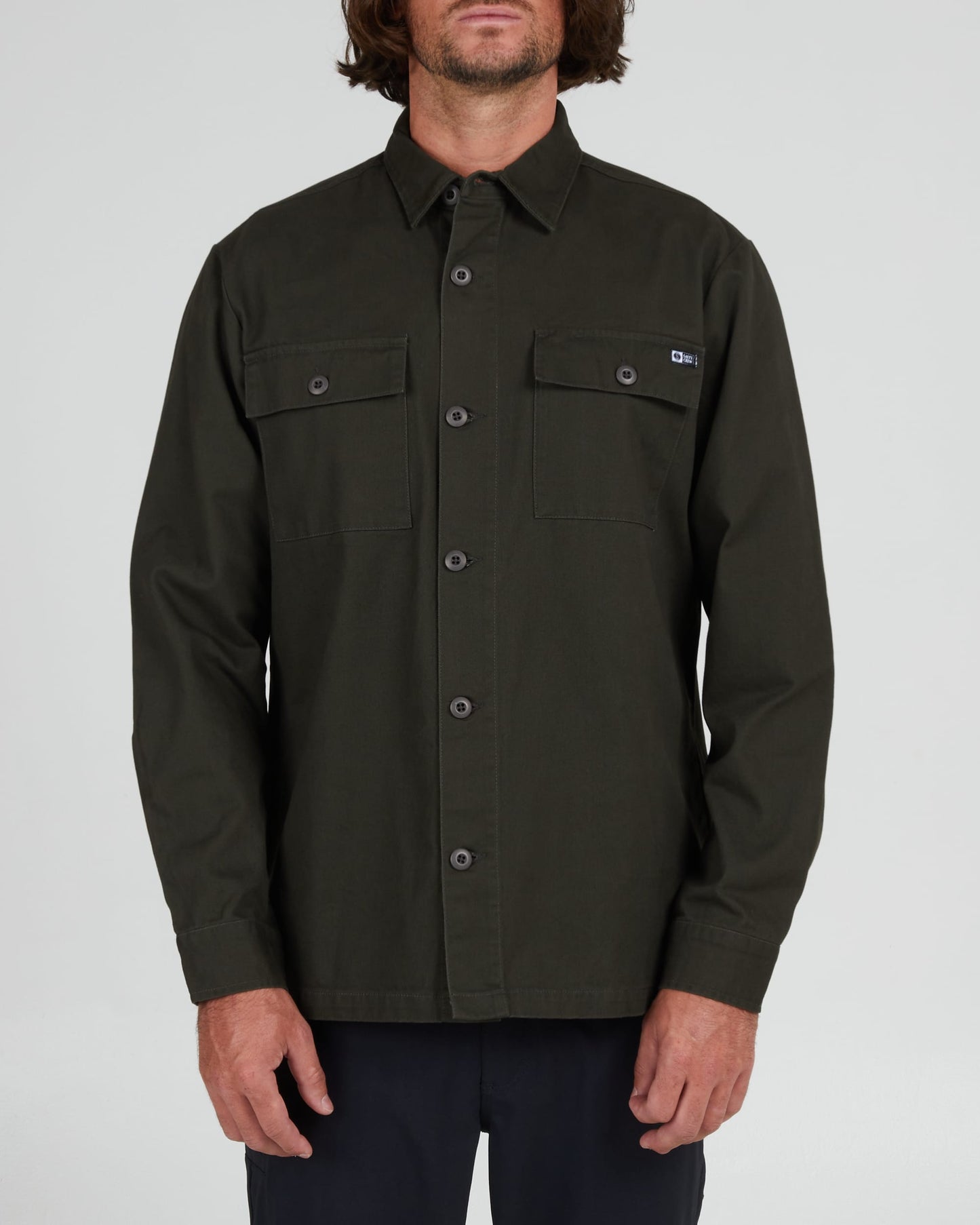 Salty crew WOVEN SHIRTS RANGER L/S WOVEN - Faded Black in Faded Black