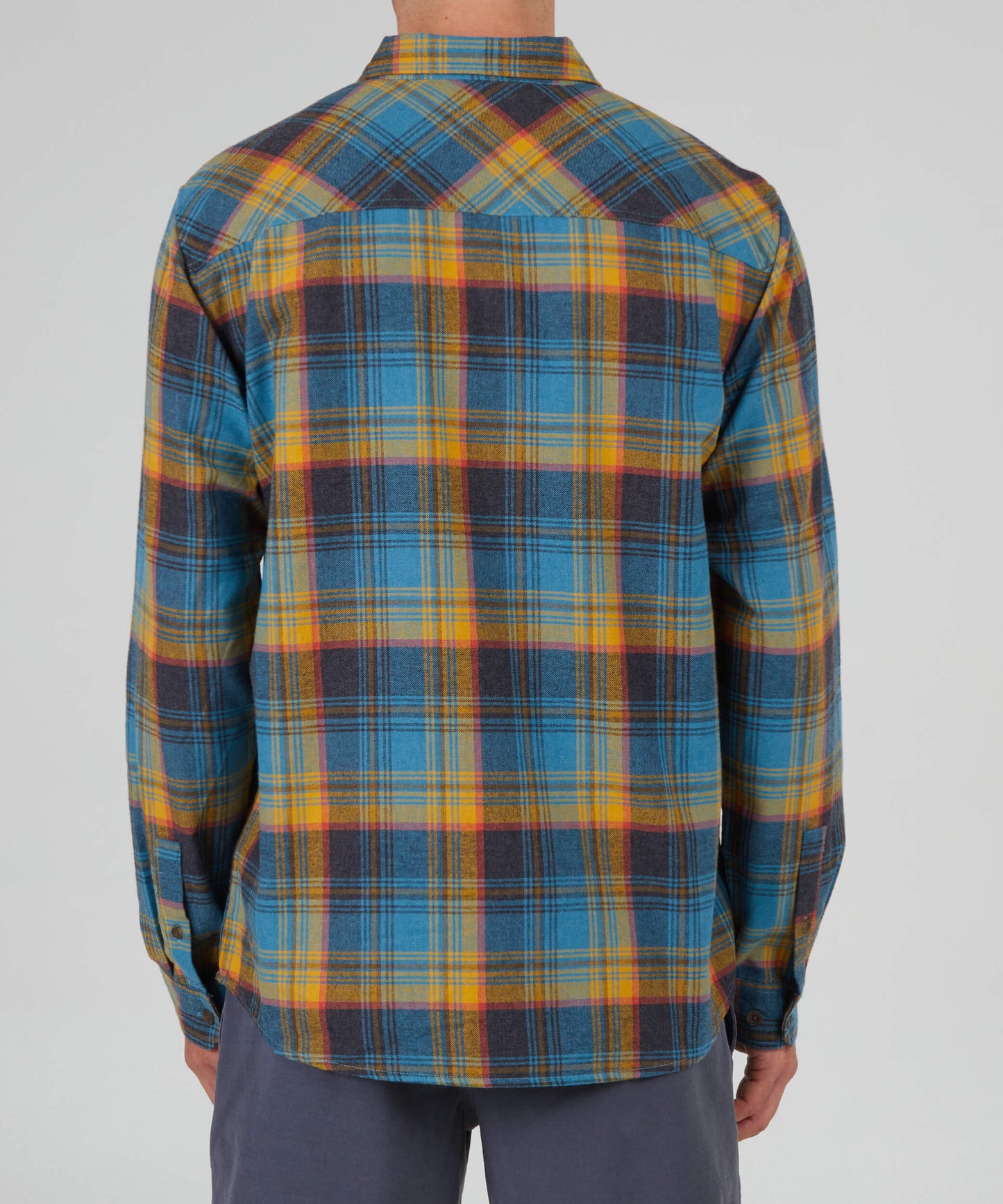 Salty crew WOVEN SHIRTS Frothing Flannel - Slate/Gold in Slate/Gold
