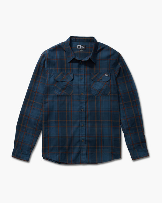 Vista frontal do Daybreak Navy Flannel