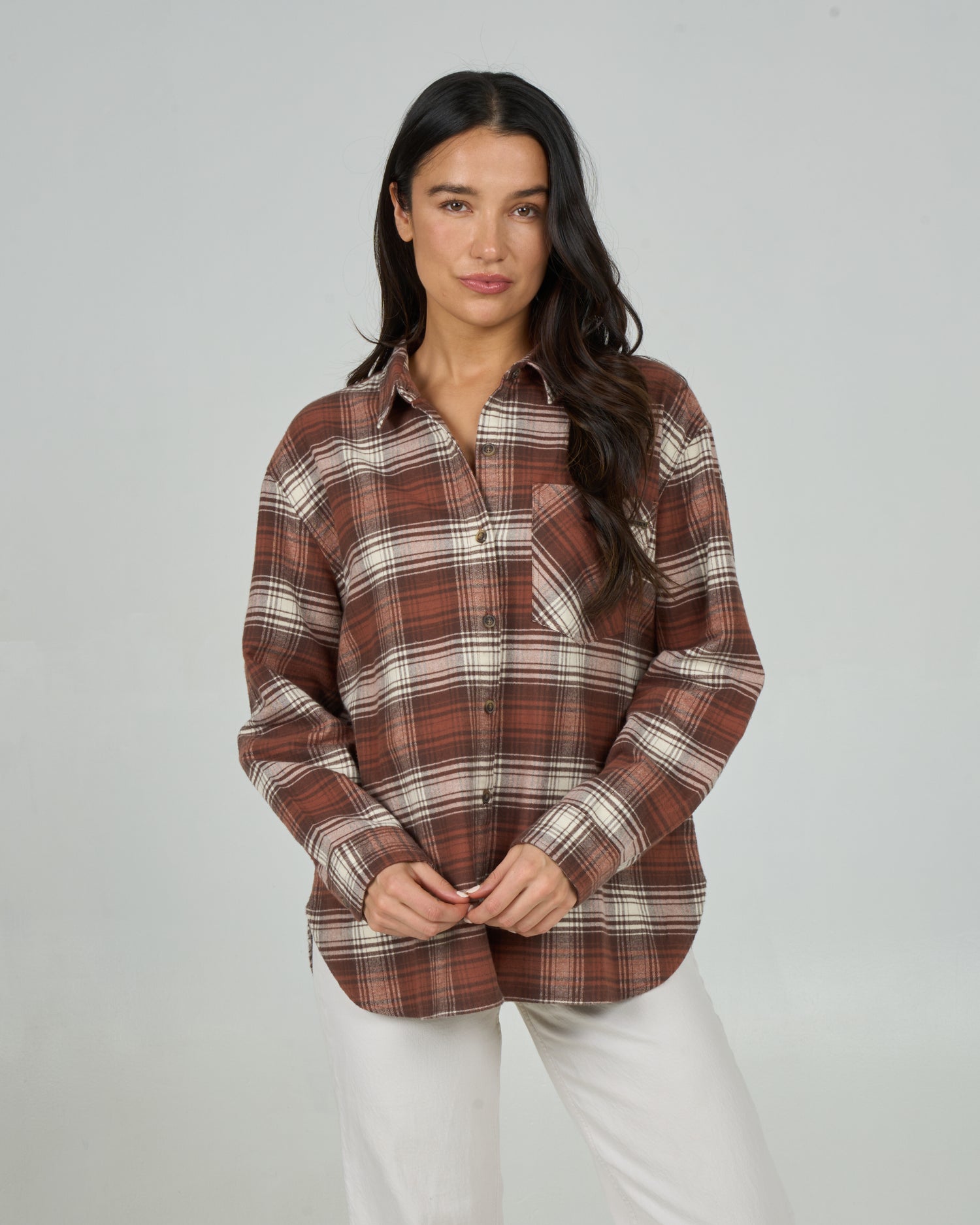 Shore Break Flannel - Rustic Red