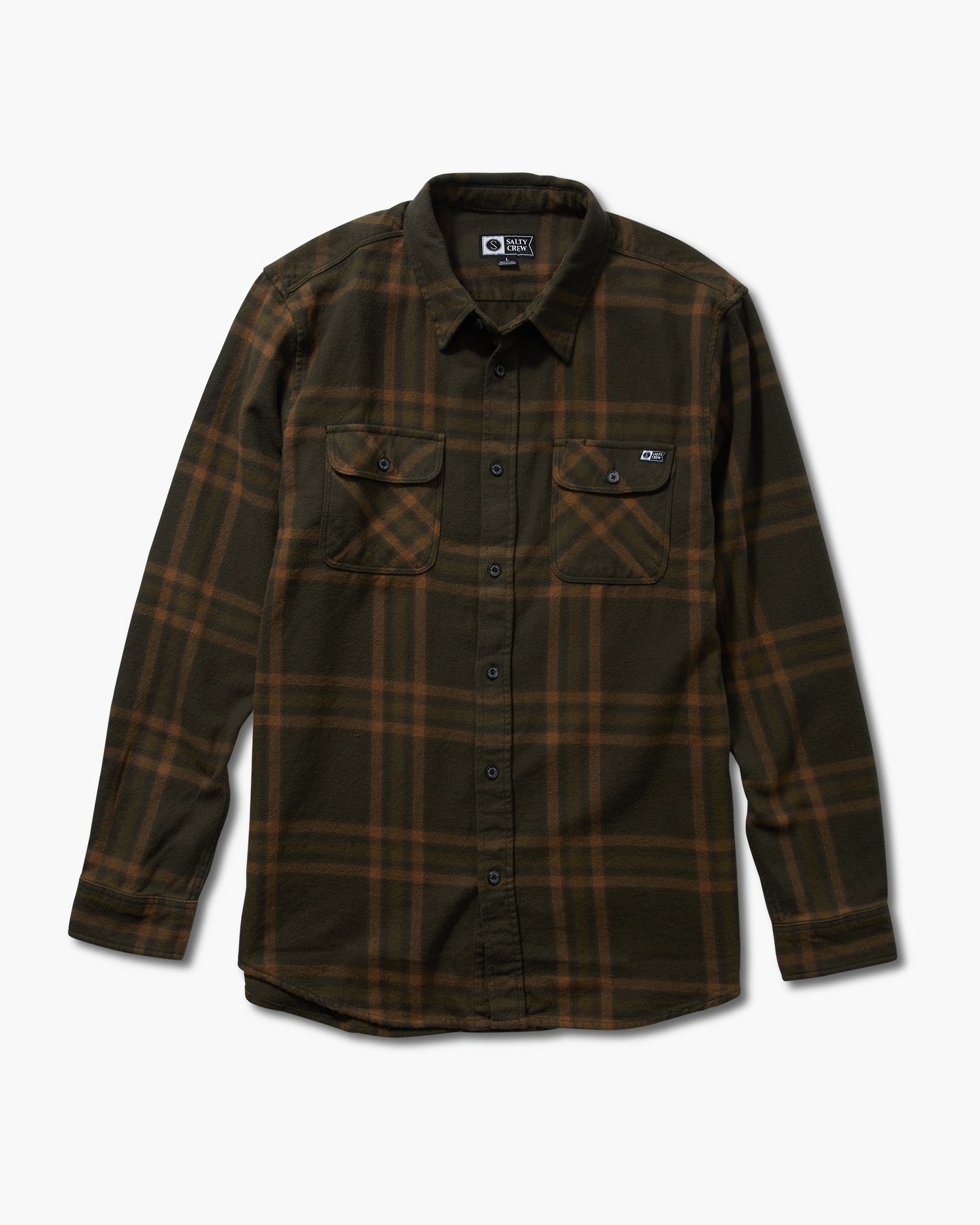 Salty Crew - Landfall L/S Flannel - Olijf