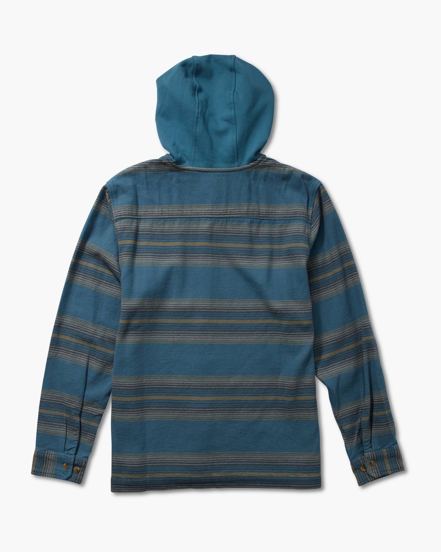 Outback Flanella L/S con cappuccio - Acciaio Blue