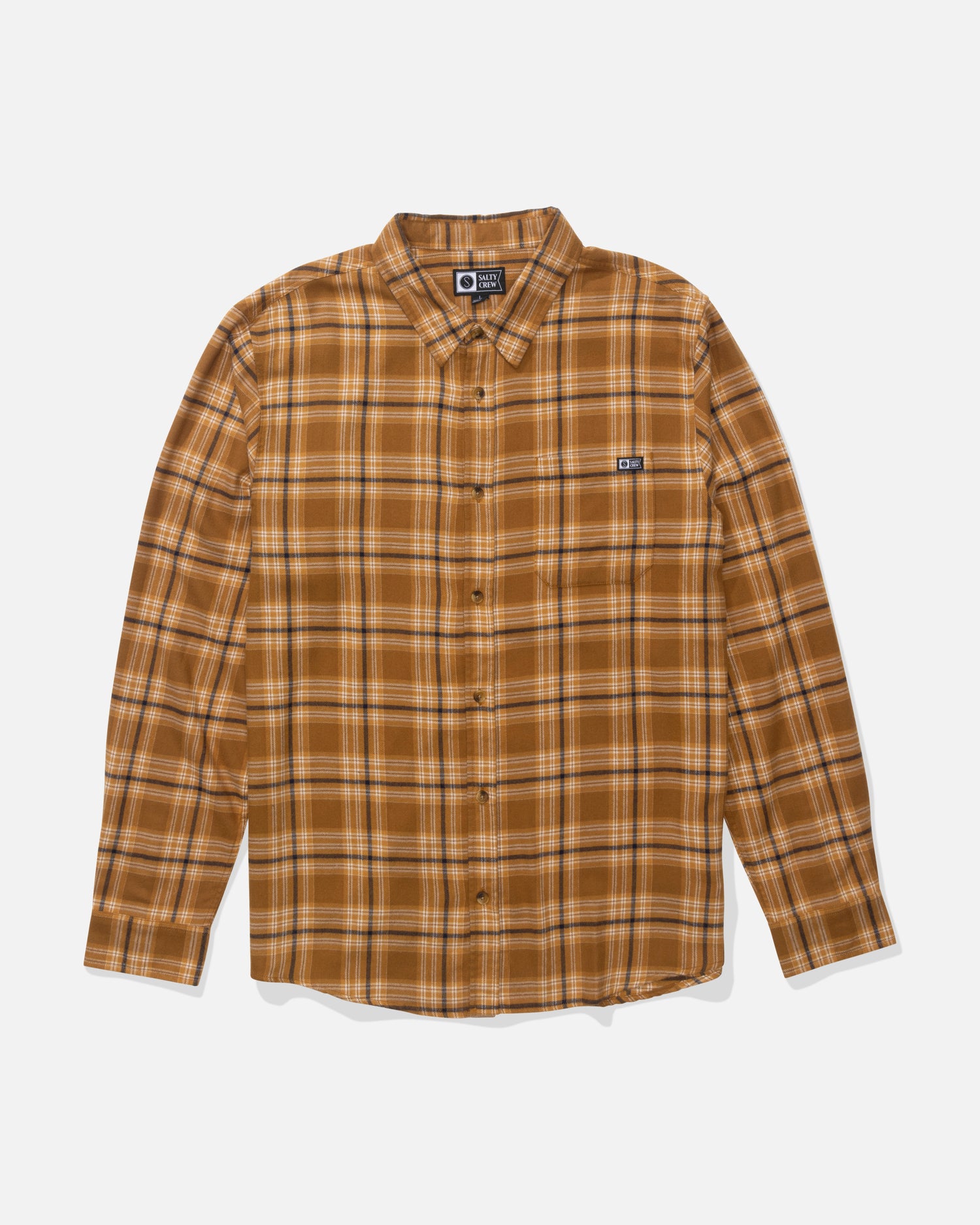 Early Bird Flannel - Bronze Brown