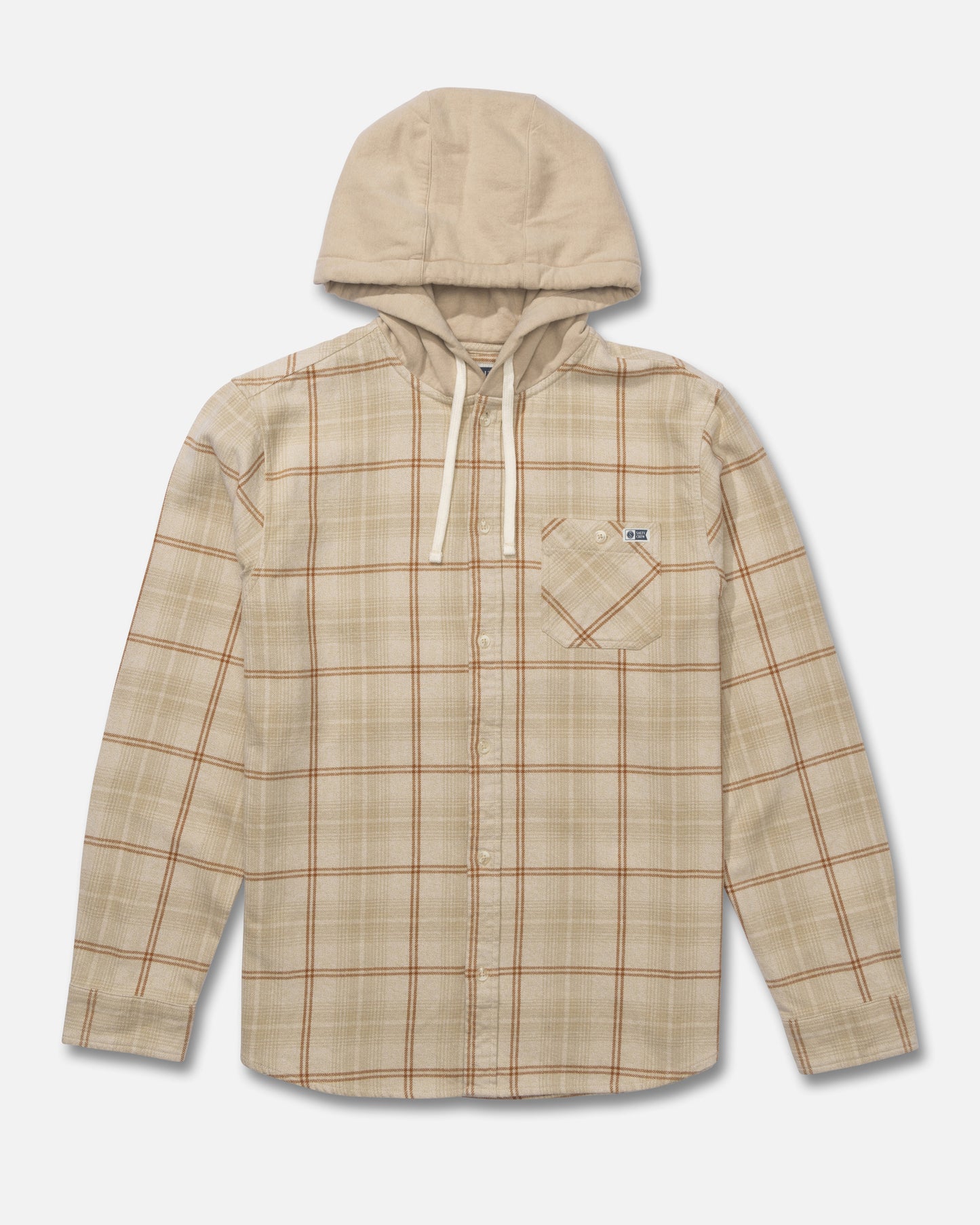 Whitewash Hooded Flannel - Birch