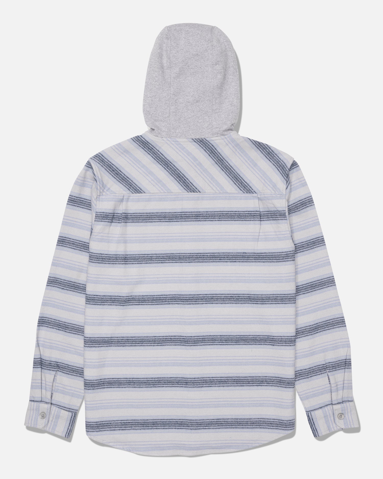 Whitewash Hooded Flannel - Harbor Grey