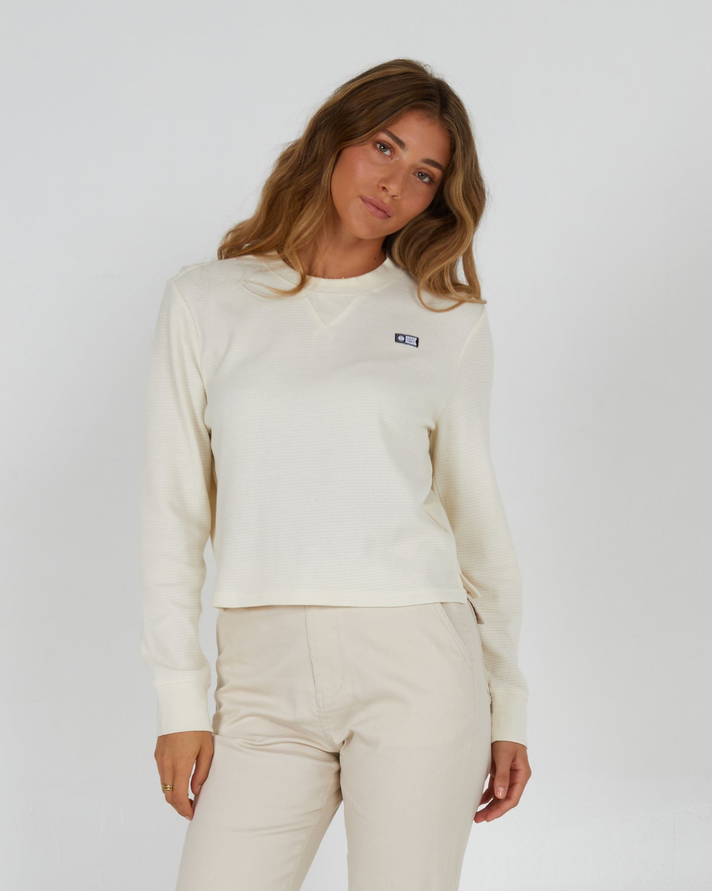 Salty Crew Dames - Seascape Thermo L/S Tee - Uit White