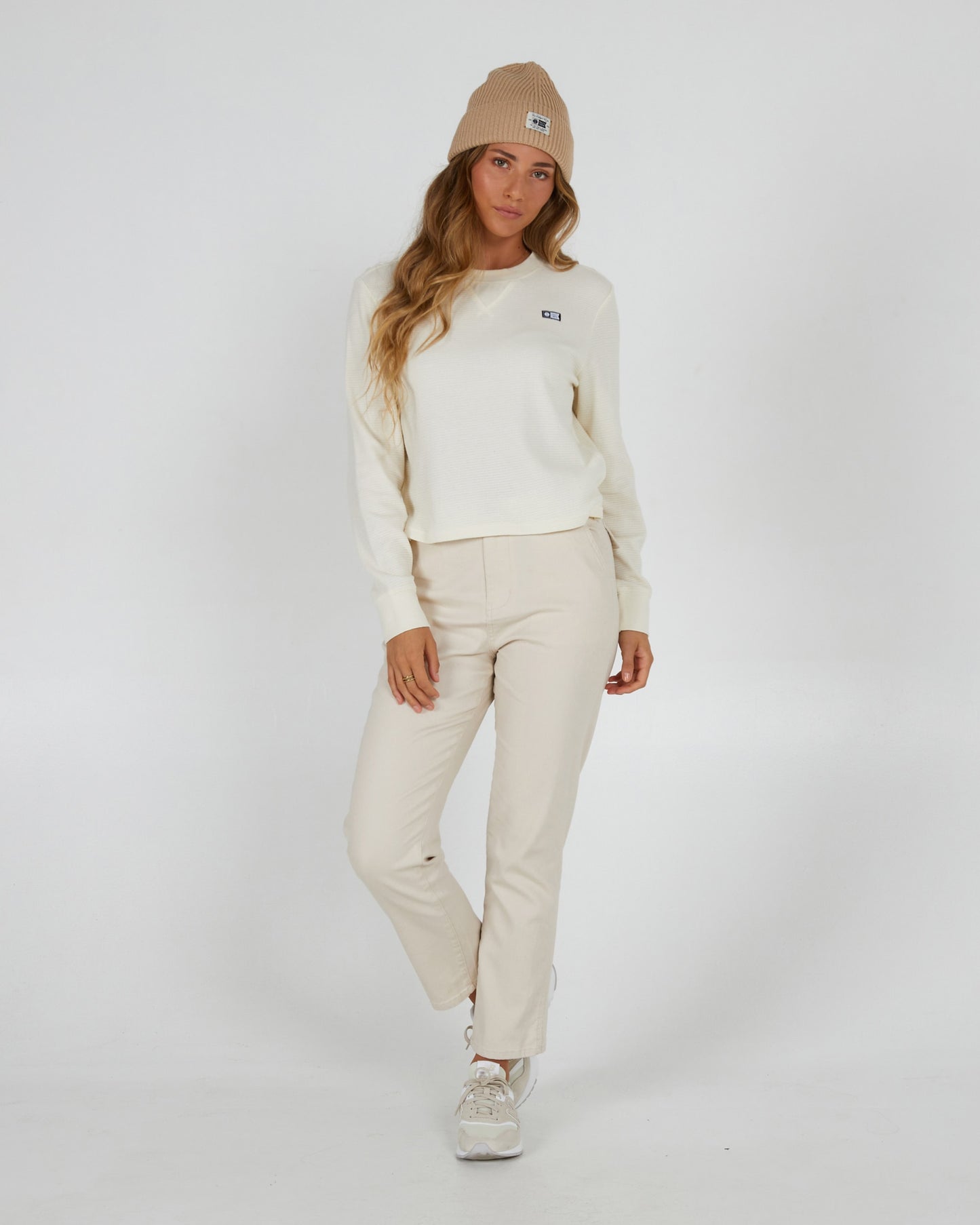 Salty Crew Mujer - Seascape Thermal L/S Tee - Off White