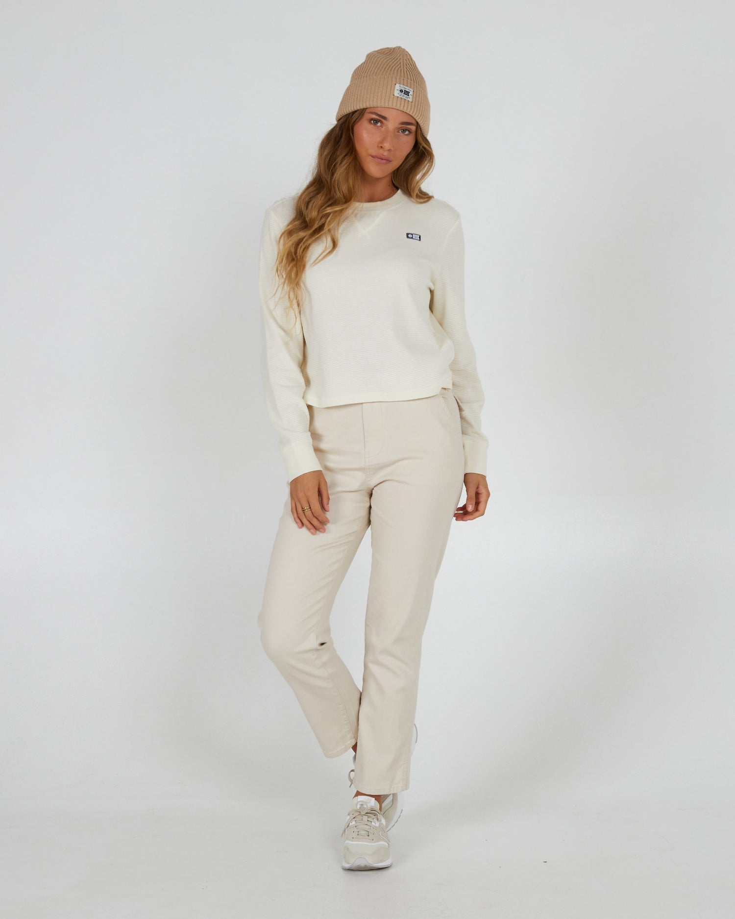 Salty Crew Womens - Seascape Thermal L/S Tee - Off White