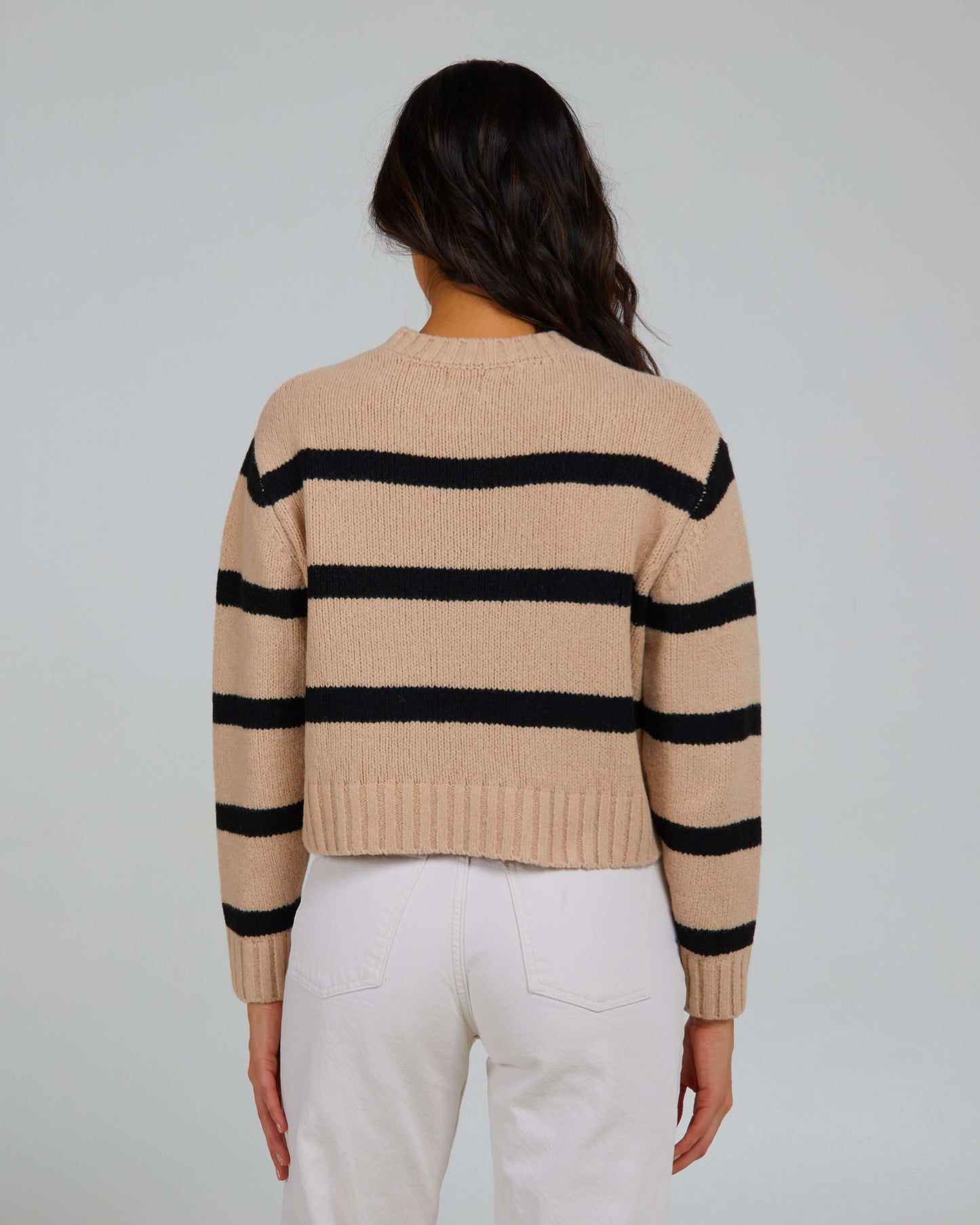 Salty Crew Womens - Lighthouse Crew - Oatmeal/Black