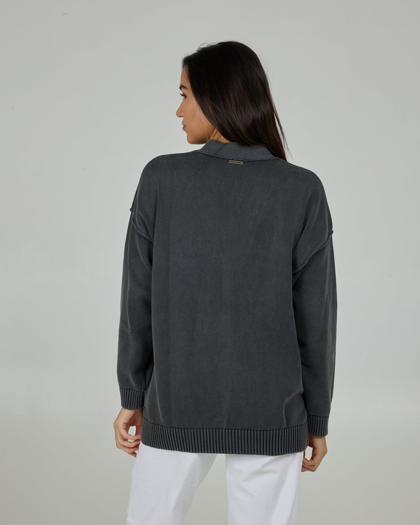 Seaside Cardigan - Charcoal