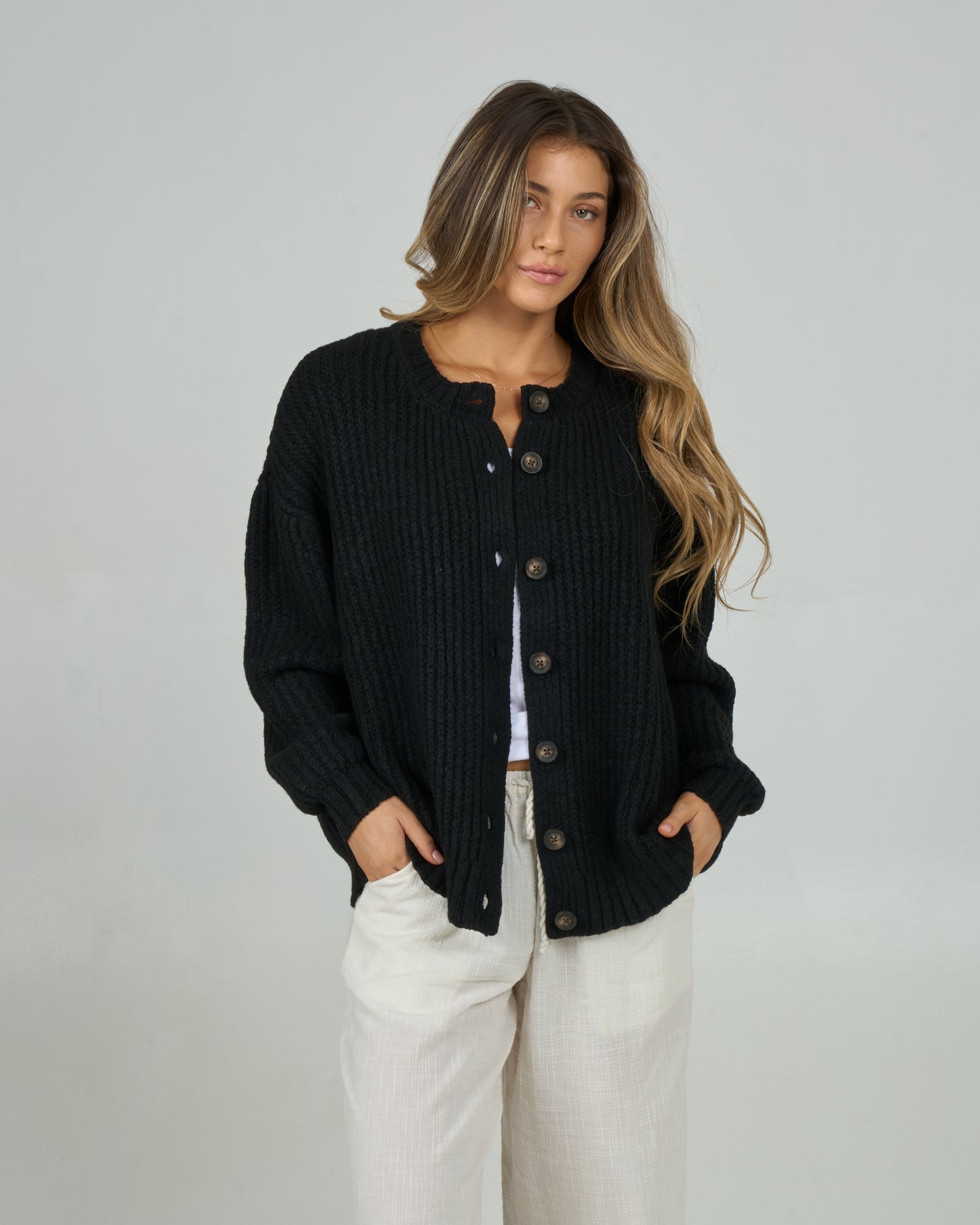 Mariner Cardigan - Black