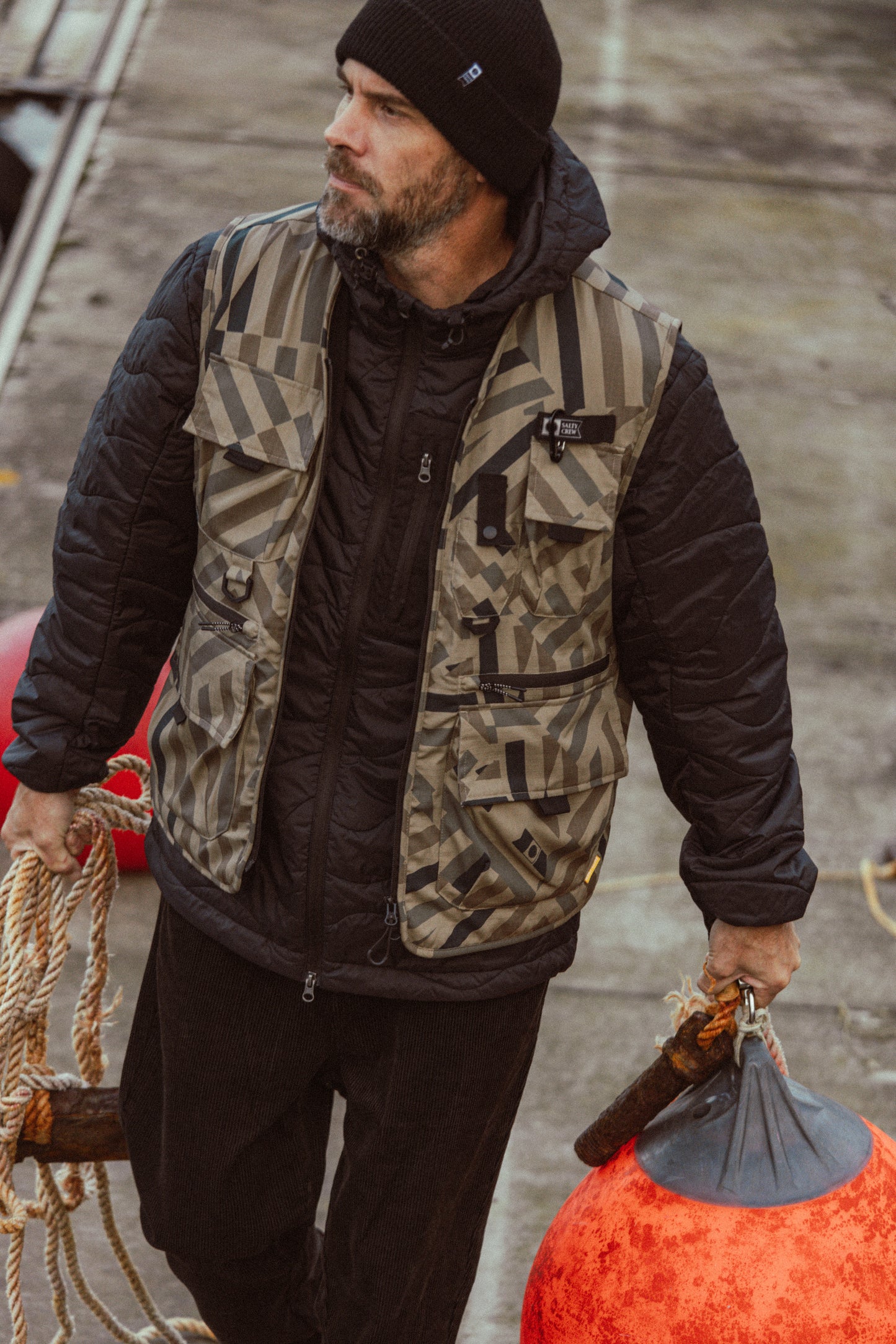 Stream Tech Vest - Khaki Dazzle