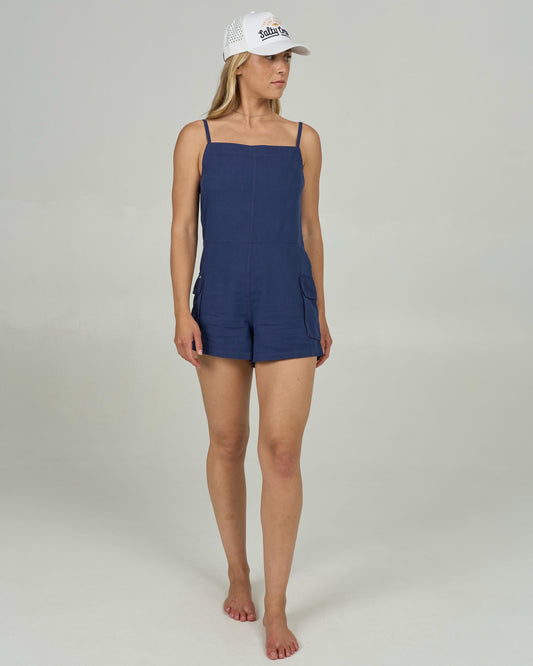 Driftwood Romper - Bright Navy