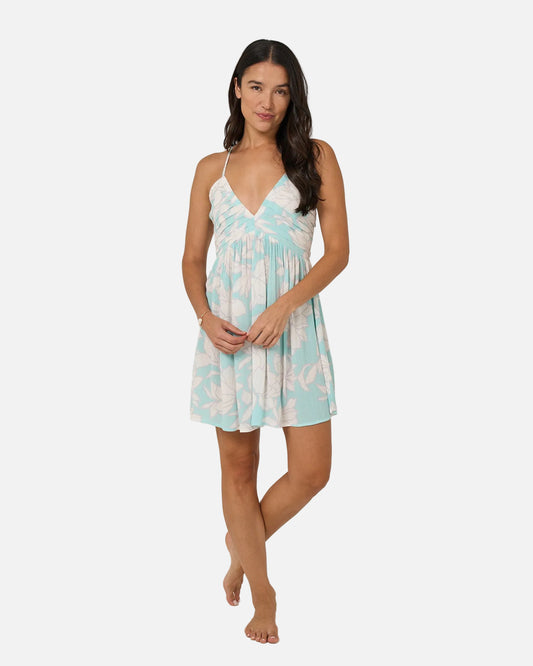 Rose Parade Dress - Aquamarine
