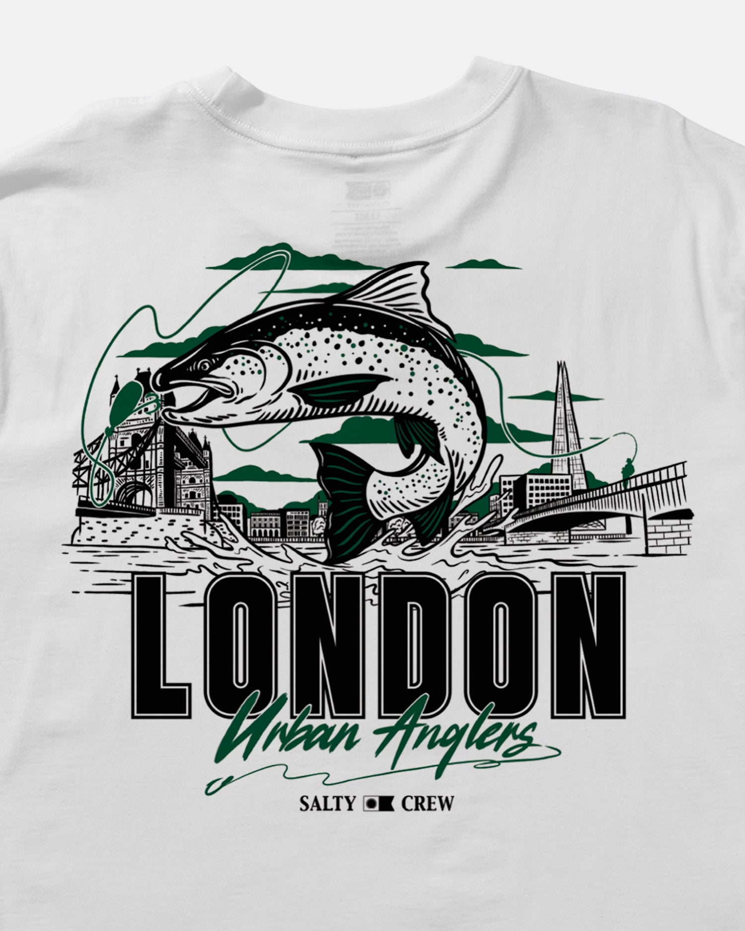 London Urban Angler Ss Tee - White