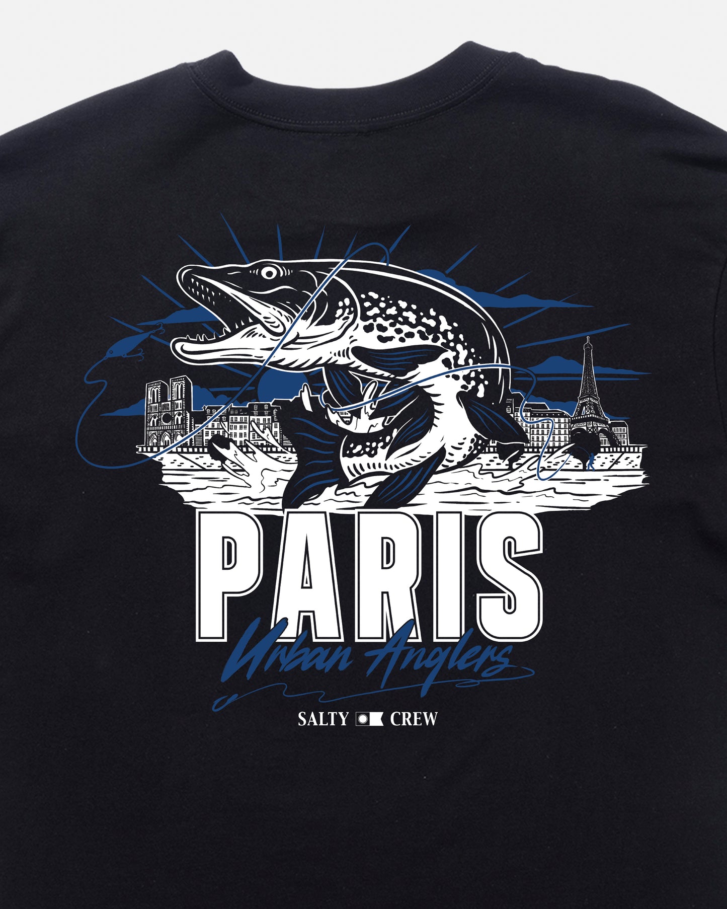 Paris Urban Angler Ss Tee - Black