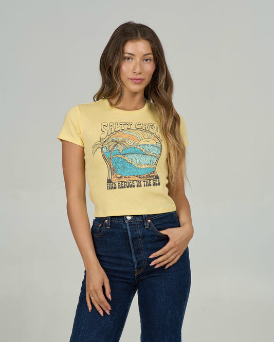 Keyhole Baby Tee - Sunshine