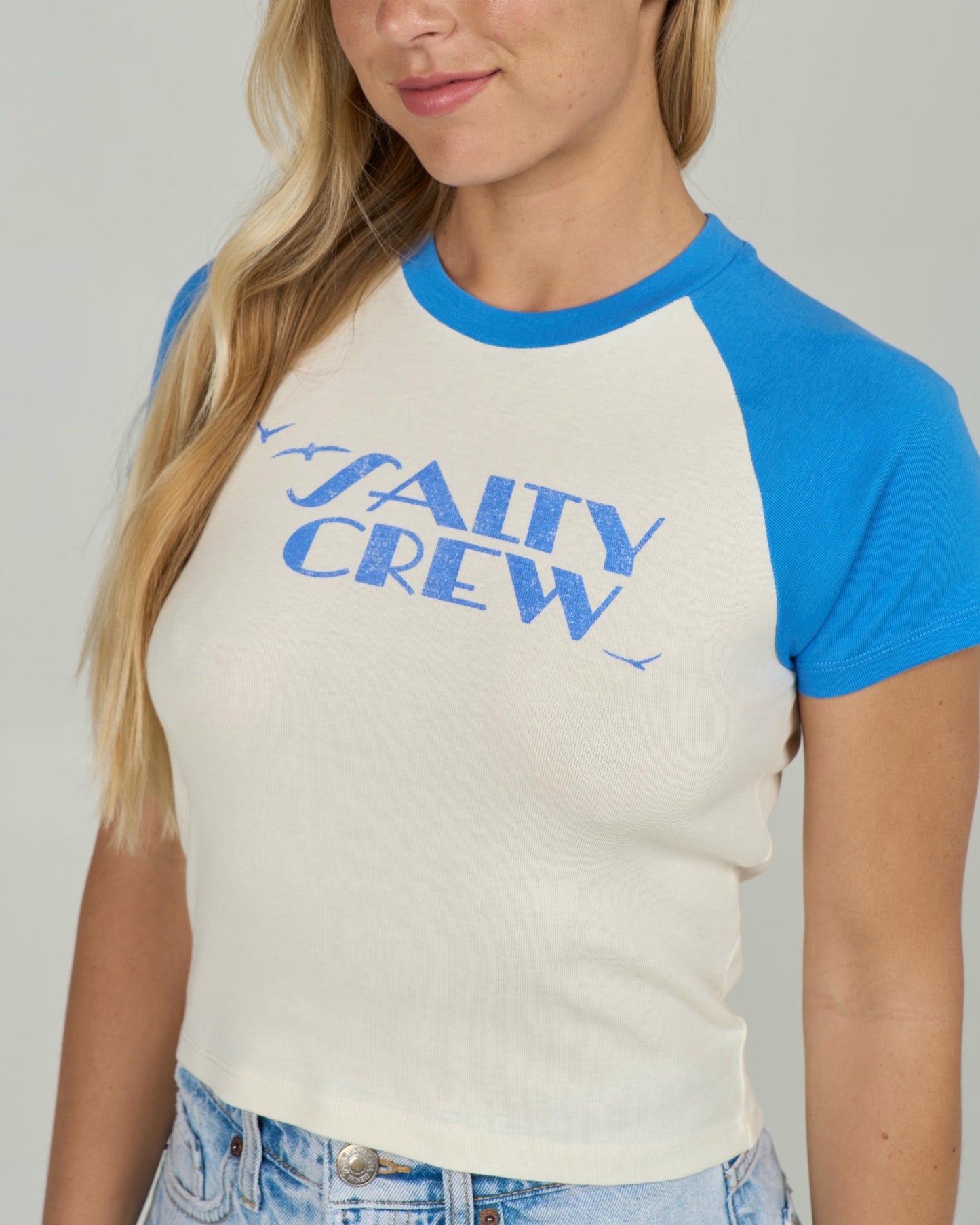 Sailors Delight Raglan Tee - Bold Blue