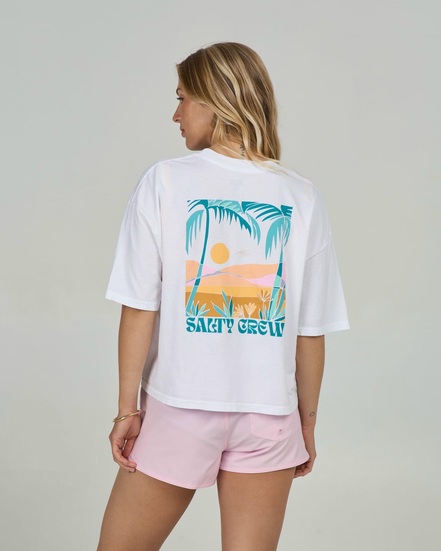 Travel Far Skimmer Tee - White