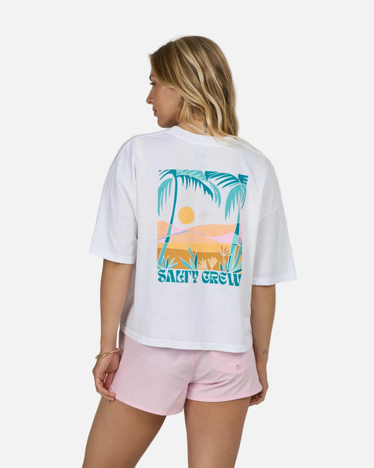 Travel Far Skimmer Tee - White
