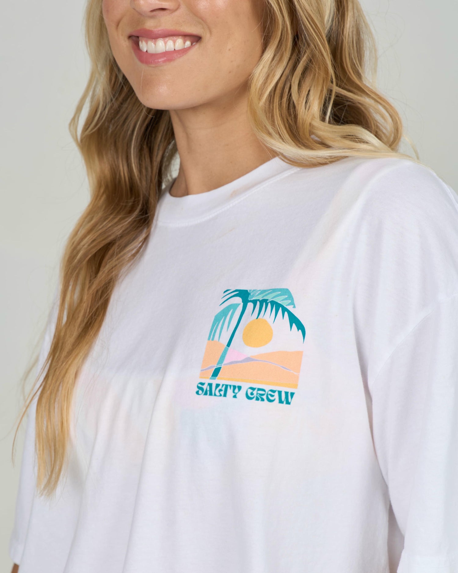 Travel Far Skimmer Tee - White
