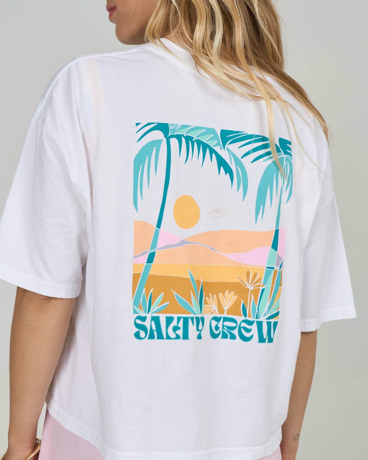 Travel Far Skimmer Tee - White