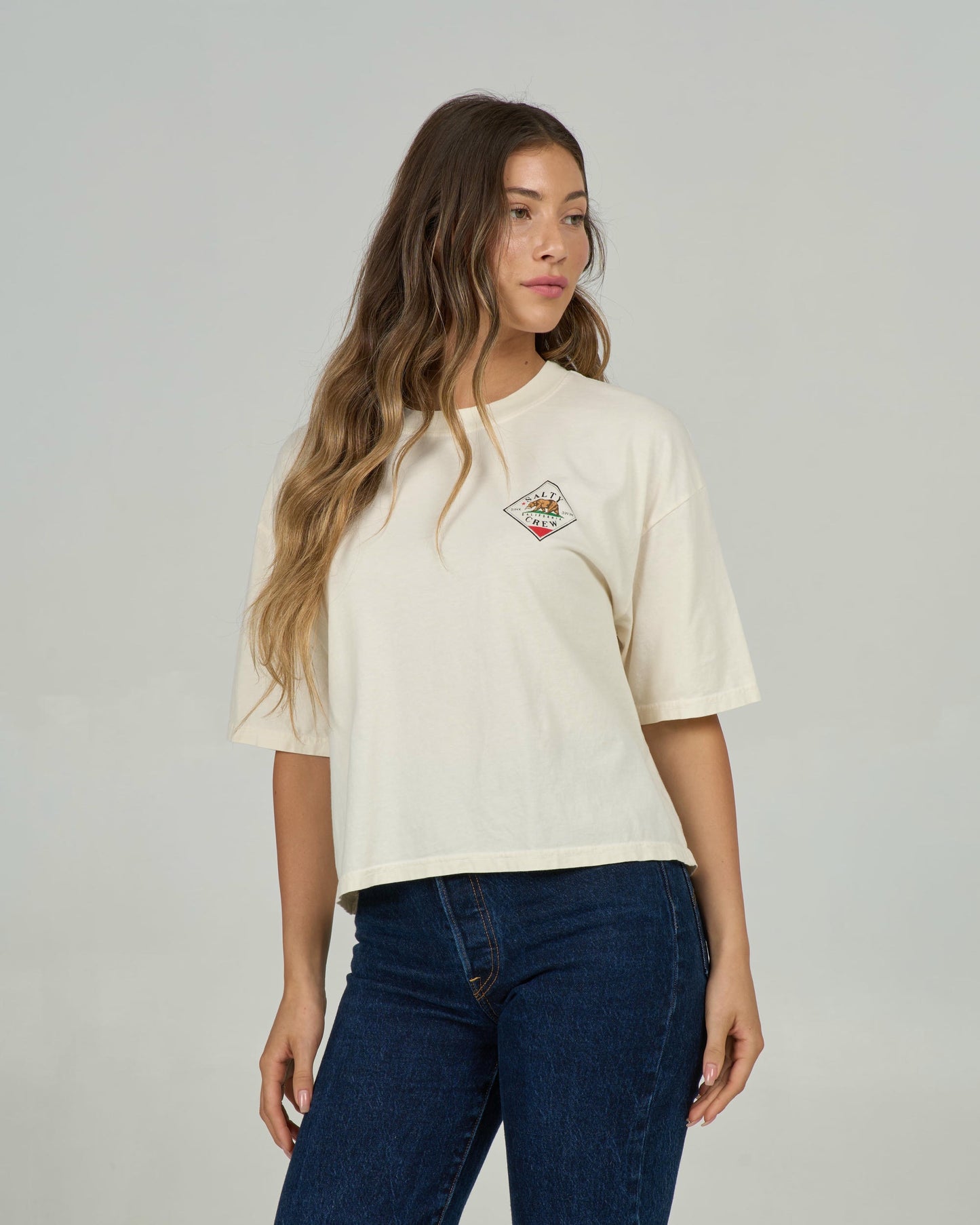 Tippet Cali Skimmer Tee - Off White