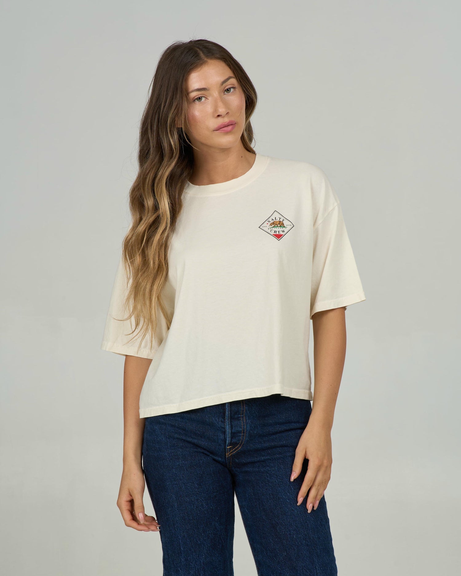 Tippet Cali Skimmer Tee - Off White