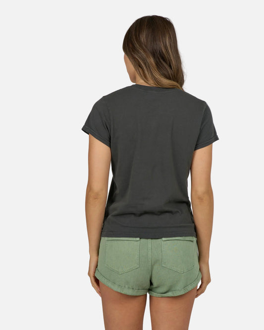 Stamped Modern Tee - Charcoal