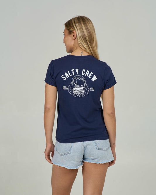 Jawbone Modern Tee - Bright Navy