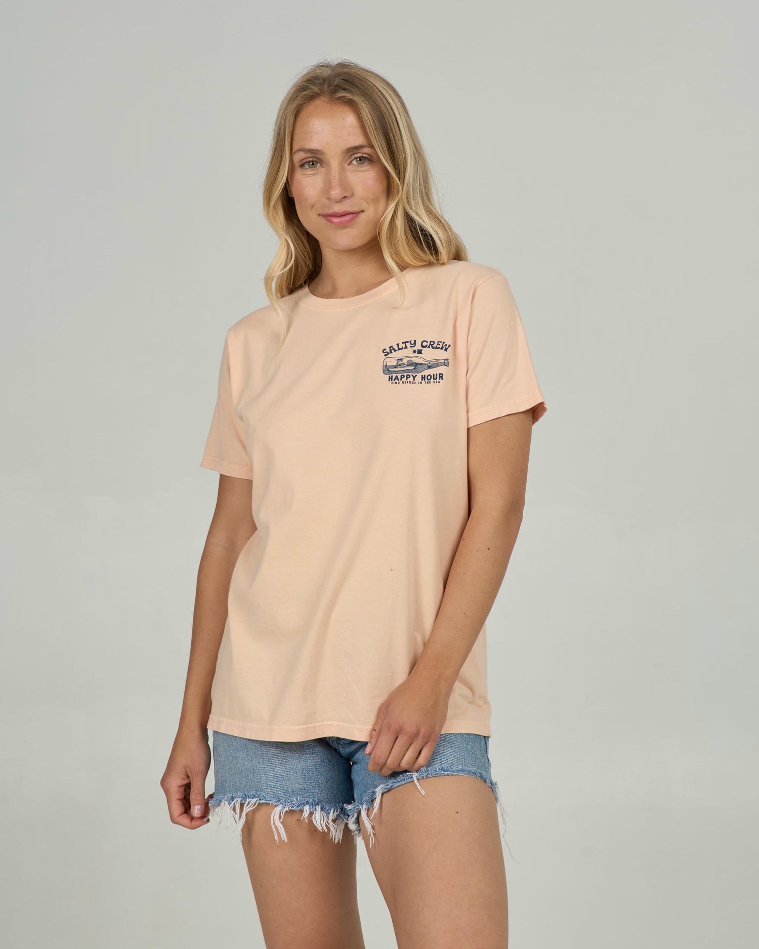 Happy Hour B.f. Tee - Apricot