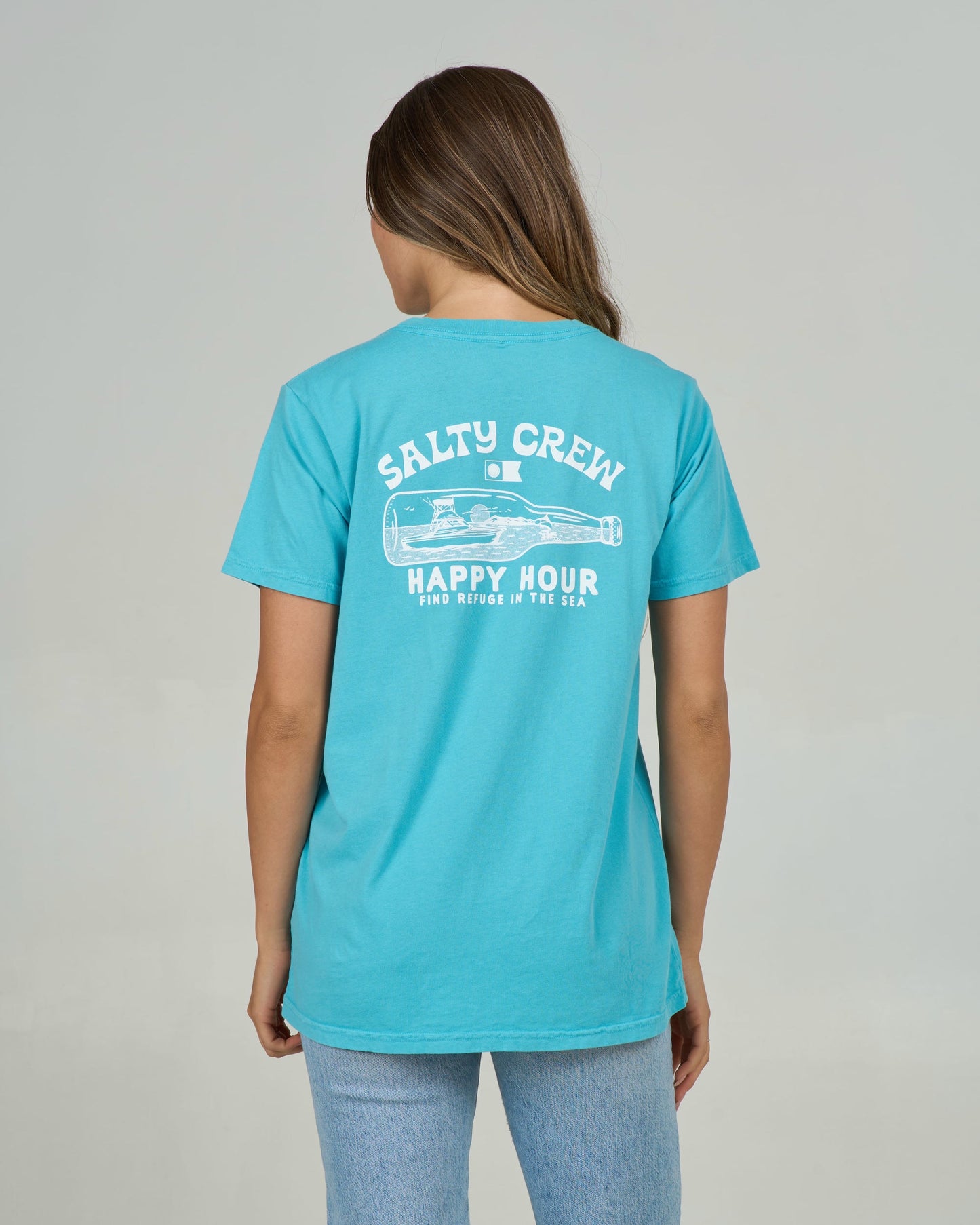 Happy Hour B.f. Tee - Turquoise