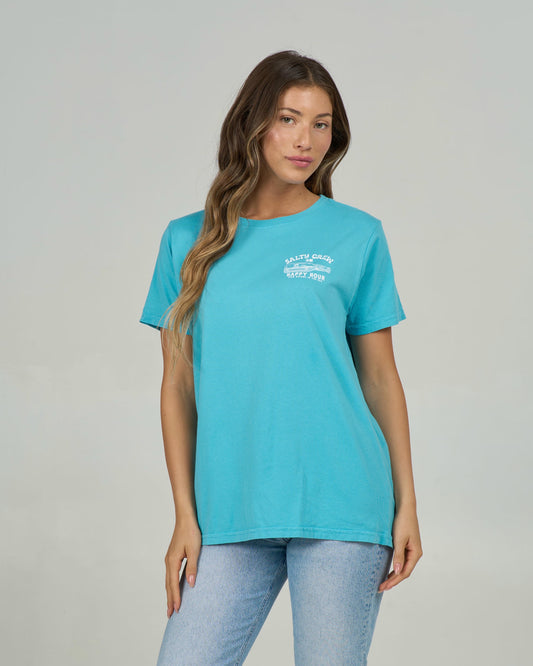 Happy Hour B.f. Tee - Turquoise