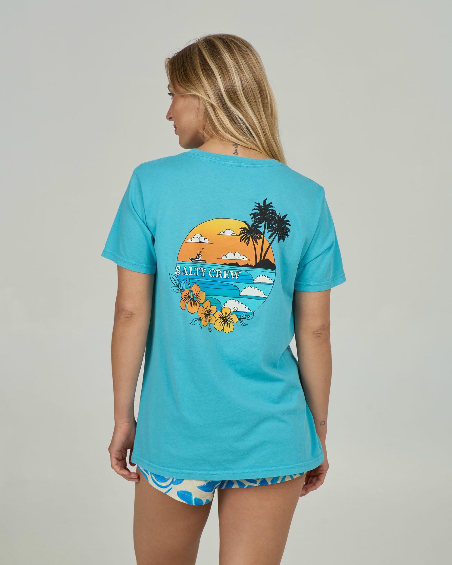Sunset B.f. Tee - Turquoise