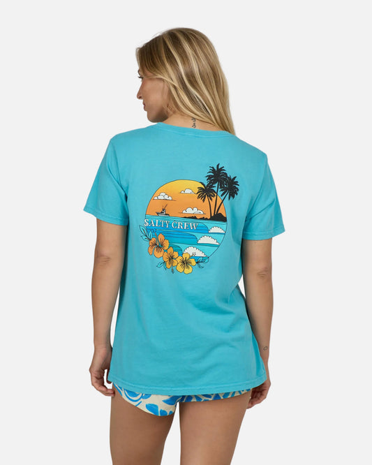 Sunset B.f. Tee - Turquoise