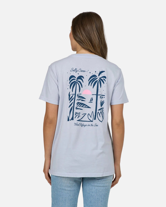 Geo Palm B.f. Tee - Fog