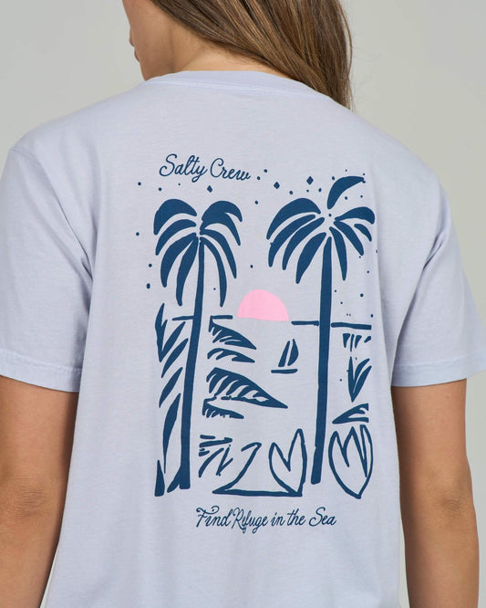Geo Palm B.f. Tee - Fog