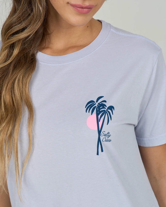 Geo Palm B.f. Tee - Fog