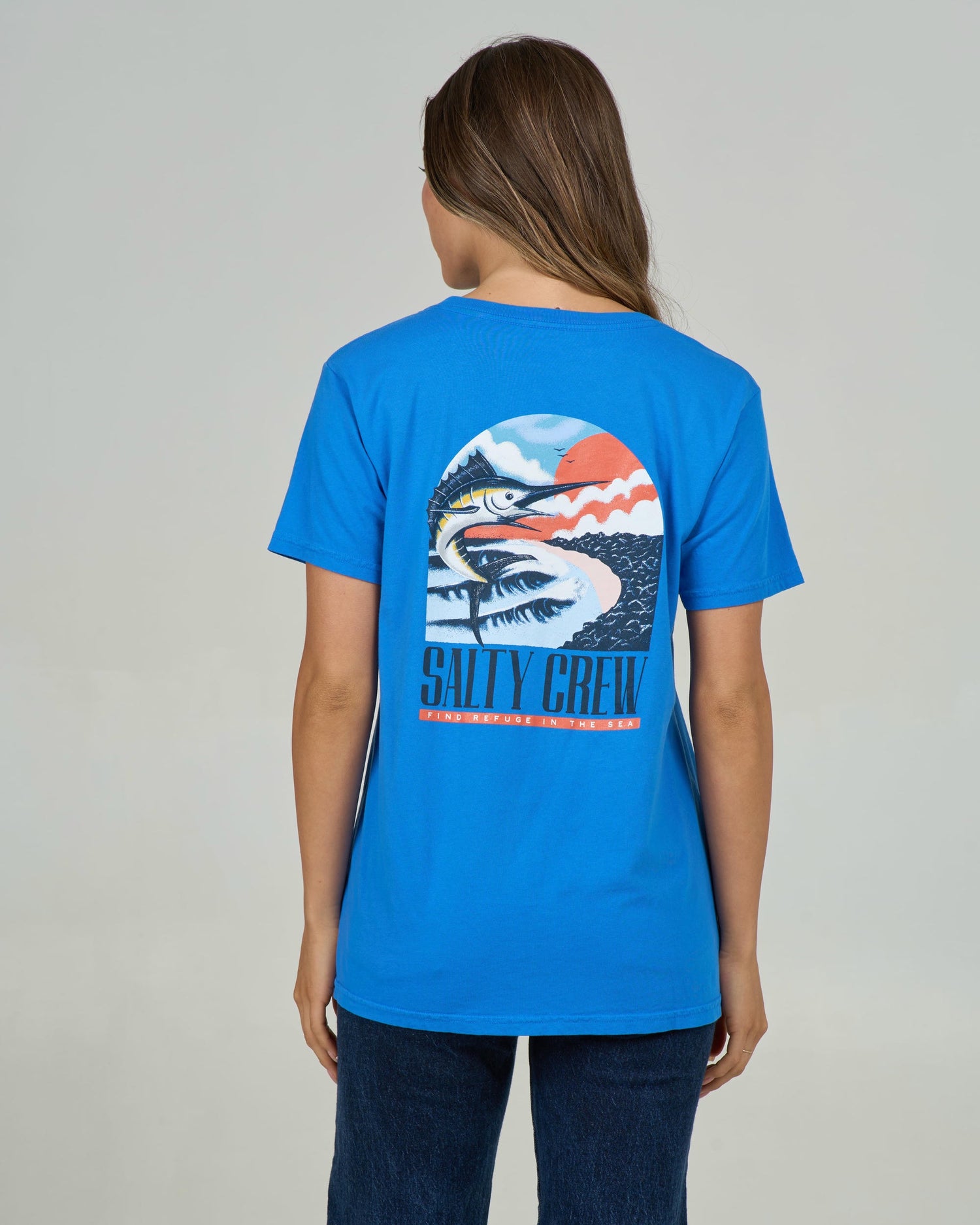 Marlin Paradise B.f. Tee - Bold Blue