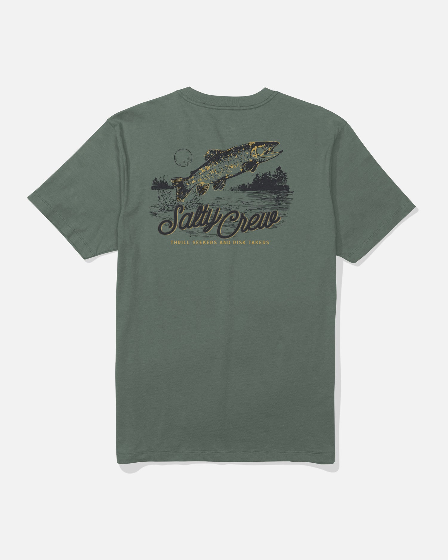Fish Fest Ss Tee - Laurel Wreath