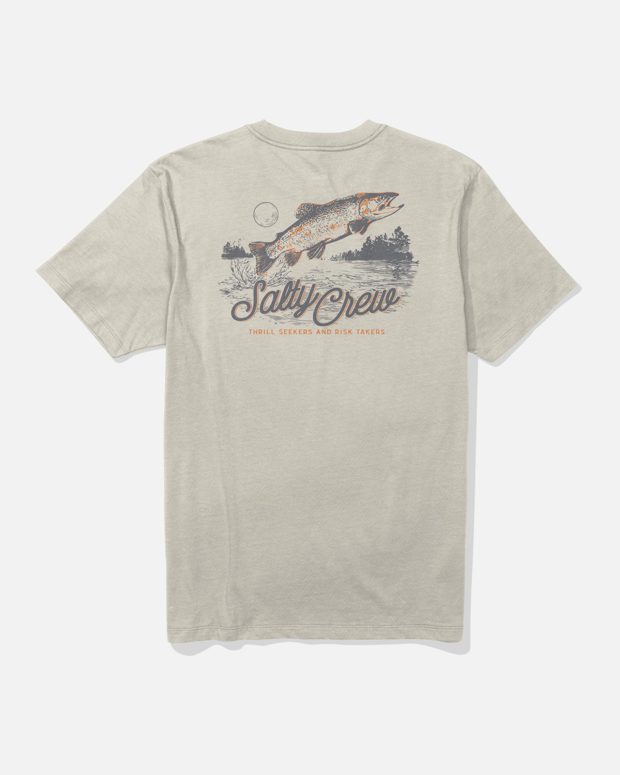 Fish Fest Ss Tee - Moonbeam | Salty Crew Europe
